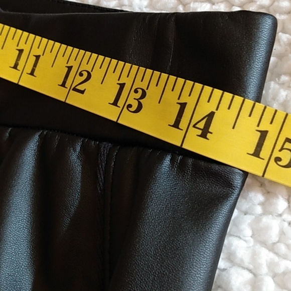 Wit & Wisdom Black Faux Leather Pants Elastic Waist / Pockets Extra Small - Picture 12 of 16